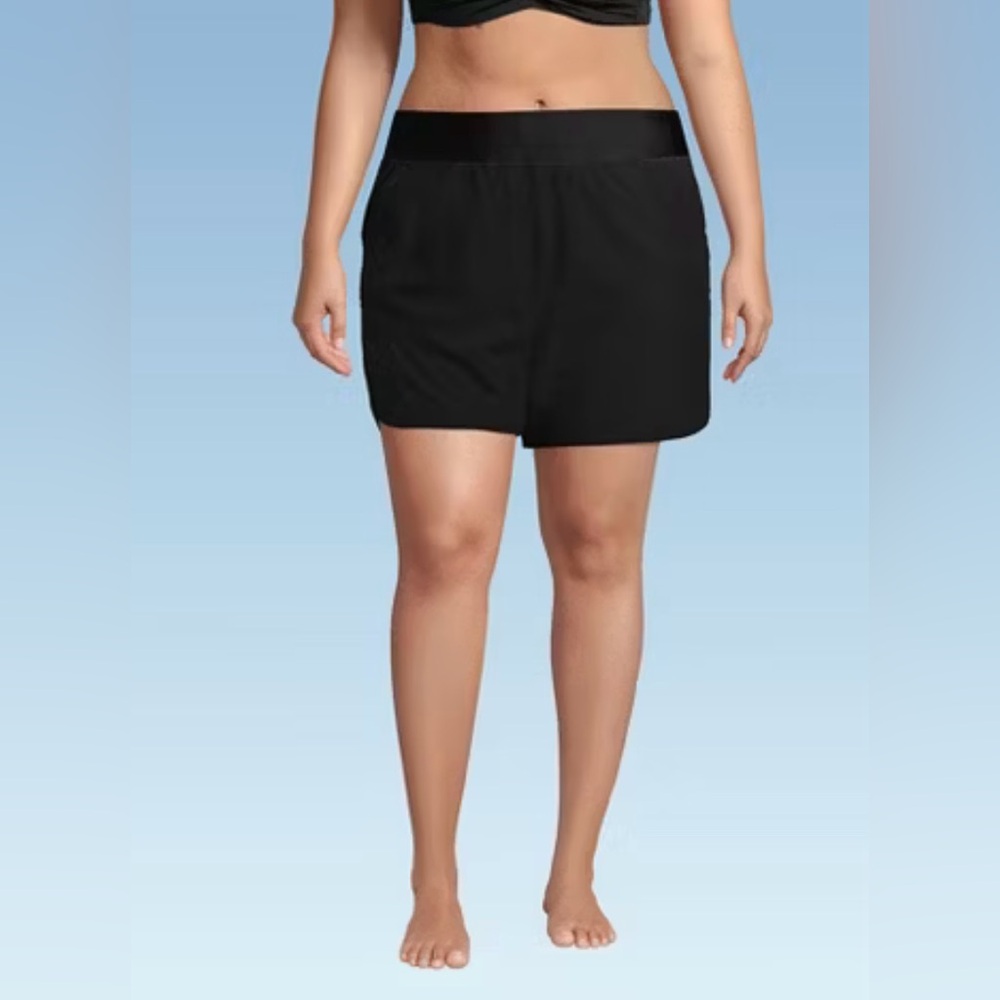 Lands' End Women's Plus Size
SunShade UPF 50 3" Swim Shorts with Panty - 22W